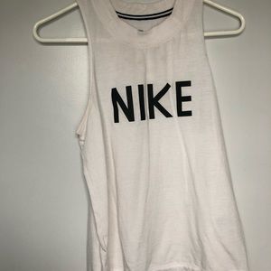 White Nike muscle tank
